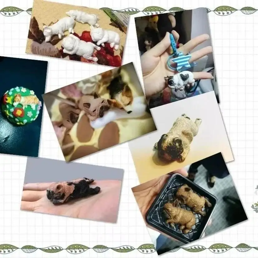 1 Pcs Sleeping Dog Silicone Mold Fondant Cake Decorating Tools Chocolate Mold 3D Dog Corgi Bulldog Animal Food-grade