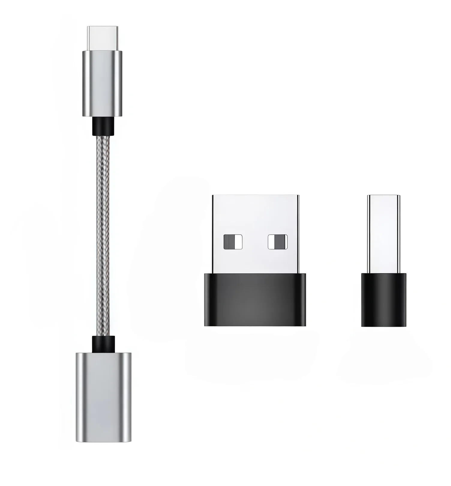 ? USB-USB 어댑터, 단방향 C형(수) - USB 2.0 OTG 휴대용 케이블 변환기 포함