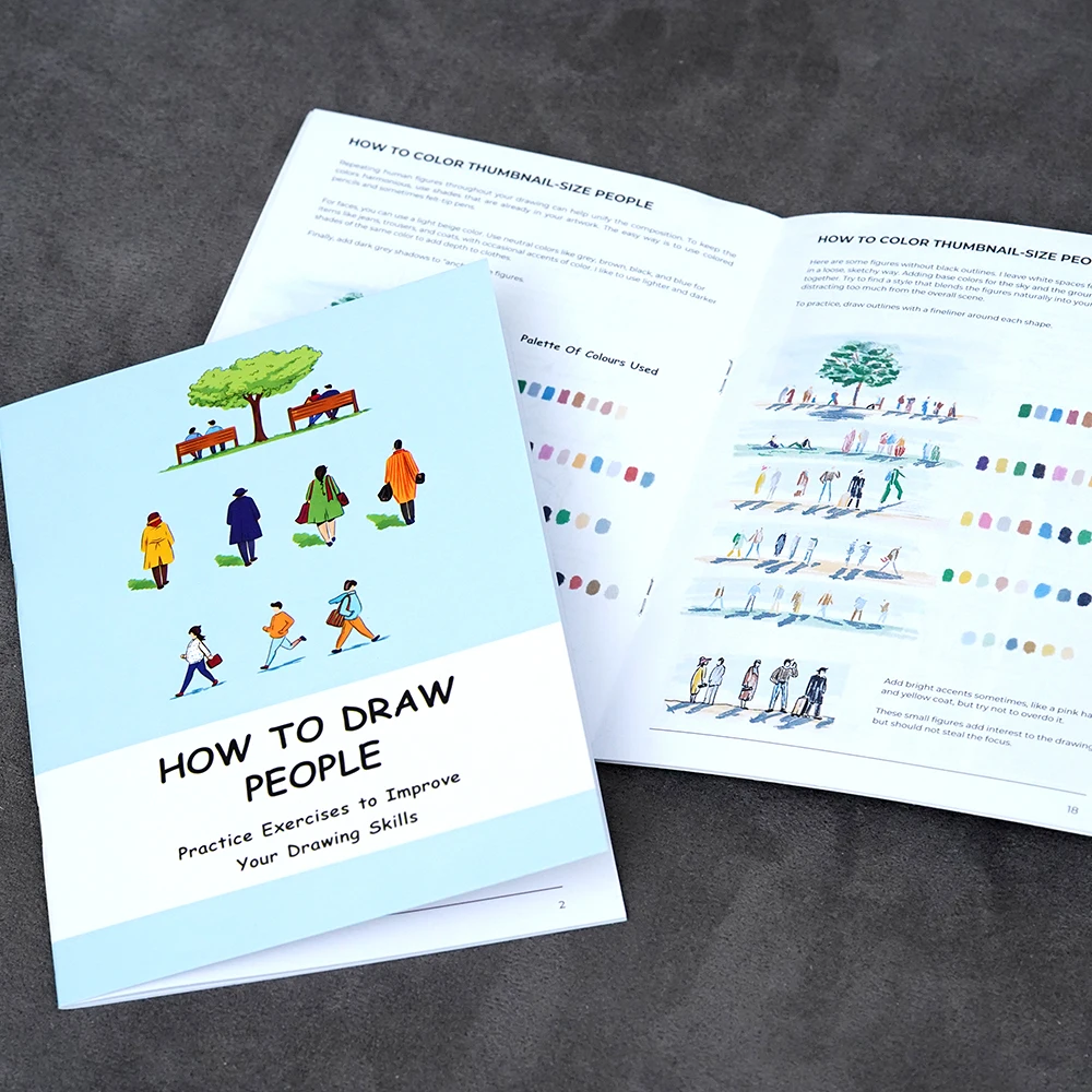 Come disegnare le figure umane: Libro di esercizi di schizzi per principianti e intermedi, con fogli di esercizi e moduli di lavoro - immagine 4