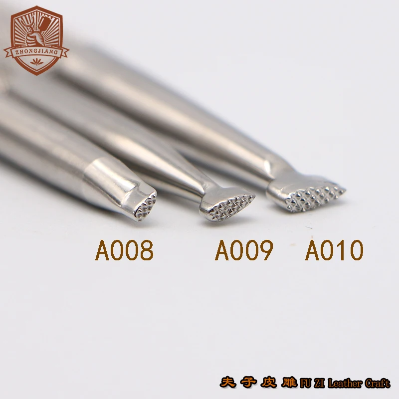 Chequerde background Pattern A008 A009 A010 Leather Work Stamping Carving Tool Leather Craft Zhongjiang Stamps carving tool leather stamp punch