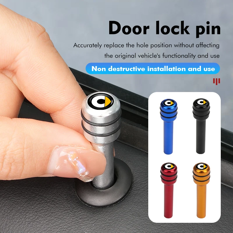 4Pcs Universal Car Auto Security Door Lock Manopola Pull Pins Per Smart 452 454 Roadster Coupe Crossblade Cabrio City-Coupe