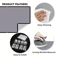 2025 High Brightness Portable Projection Screen Anti-Light Projector Curtain Metal Reflective Cloth Fabric 10-130 inch For HY300 - Image 5