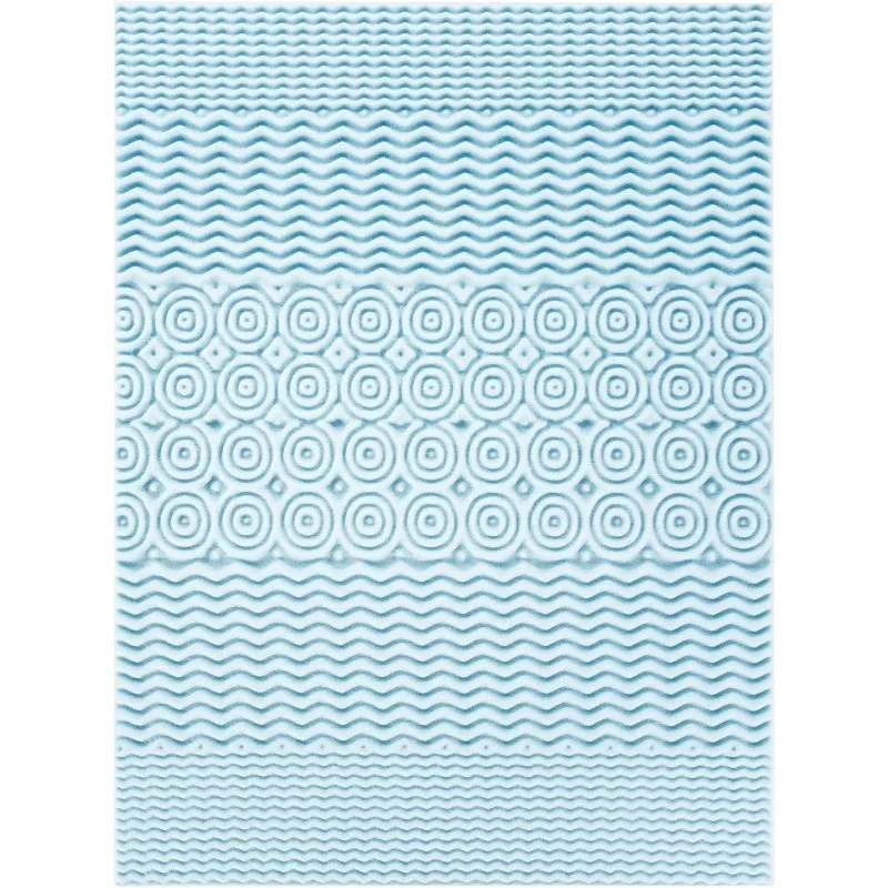 4 Inch 5-Zone Memory Foam Mattress Topper, Gel Infusion 4