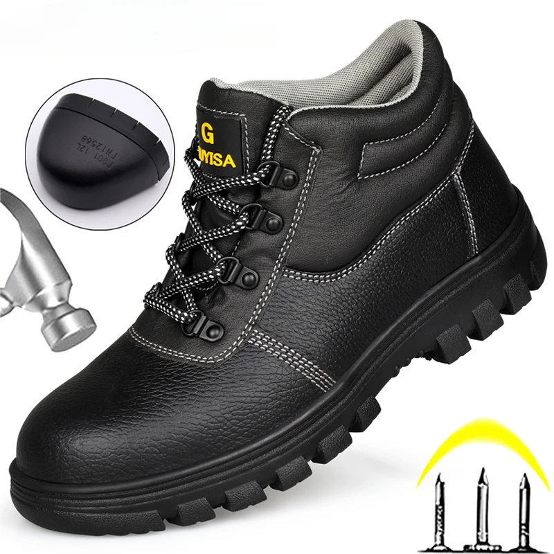 

Safety Shoes Men Anti-smashing, Anti-piercing, Non-slip, Anti-static, Waterproof Work Boots Steel Toe Shoes Indestructible