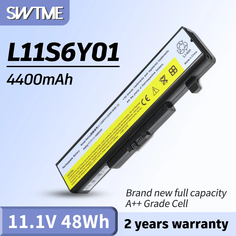 

Сменный аккумулятор для ноутбука Lenovo IdeaPad Y480 Y580 Series P/N:L11S6Y01 L11L6Y01 45N1043