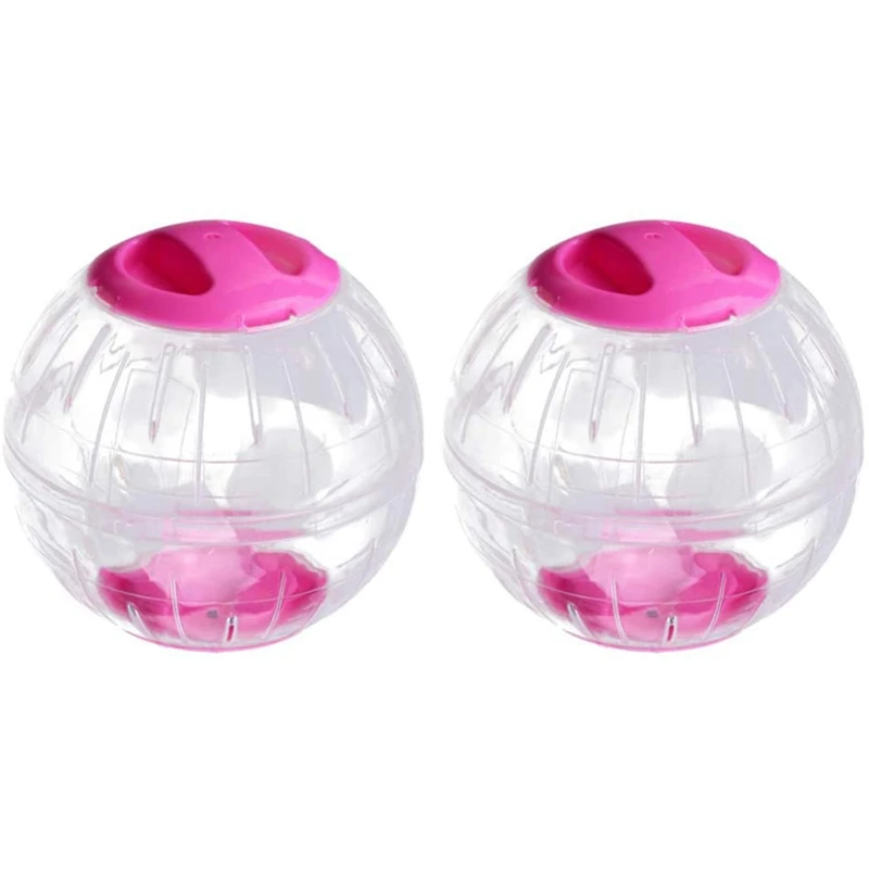 

2 Pcs Boredom Breaker Small Animal Activity Toy Glitter Hamster Ball