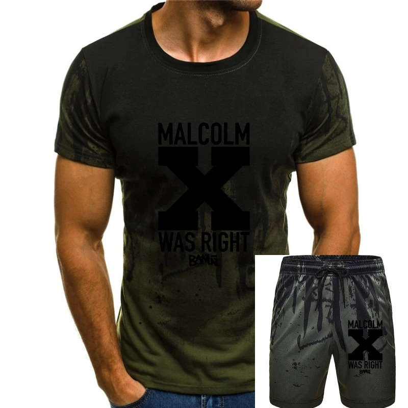 

Men t shirt Malcolm X was right BAMN Women t-shirt