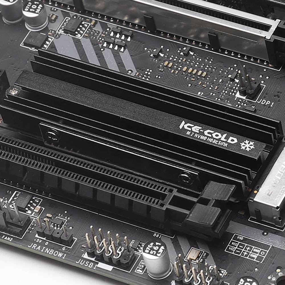 실리콘 열 패드가 있는 M.2 NGFF NVME 2280 SSD 방열판, 알루미늄 합금 냉각 쿨러, PS5 용 방열판