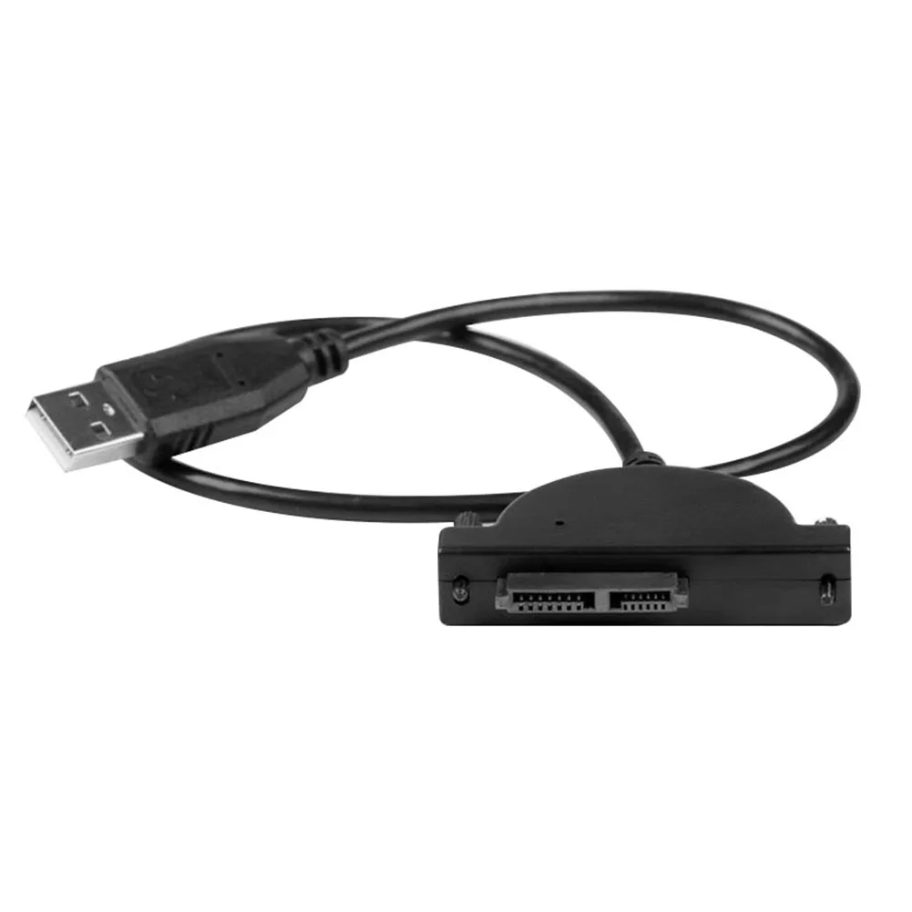 Slim SATA Cable USB 2.0 To 7+6 External Power For Laptop SATA Adapter 