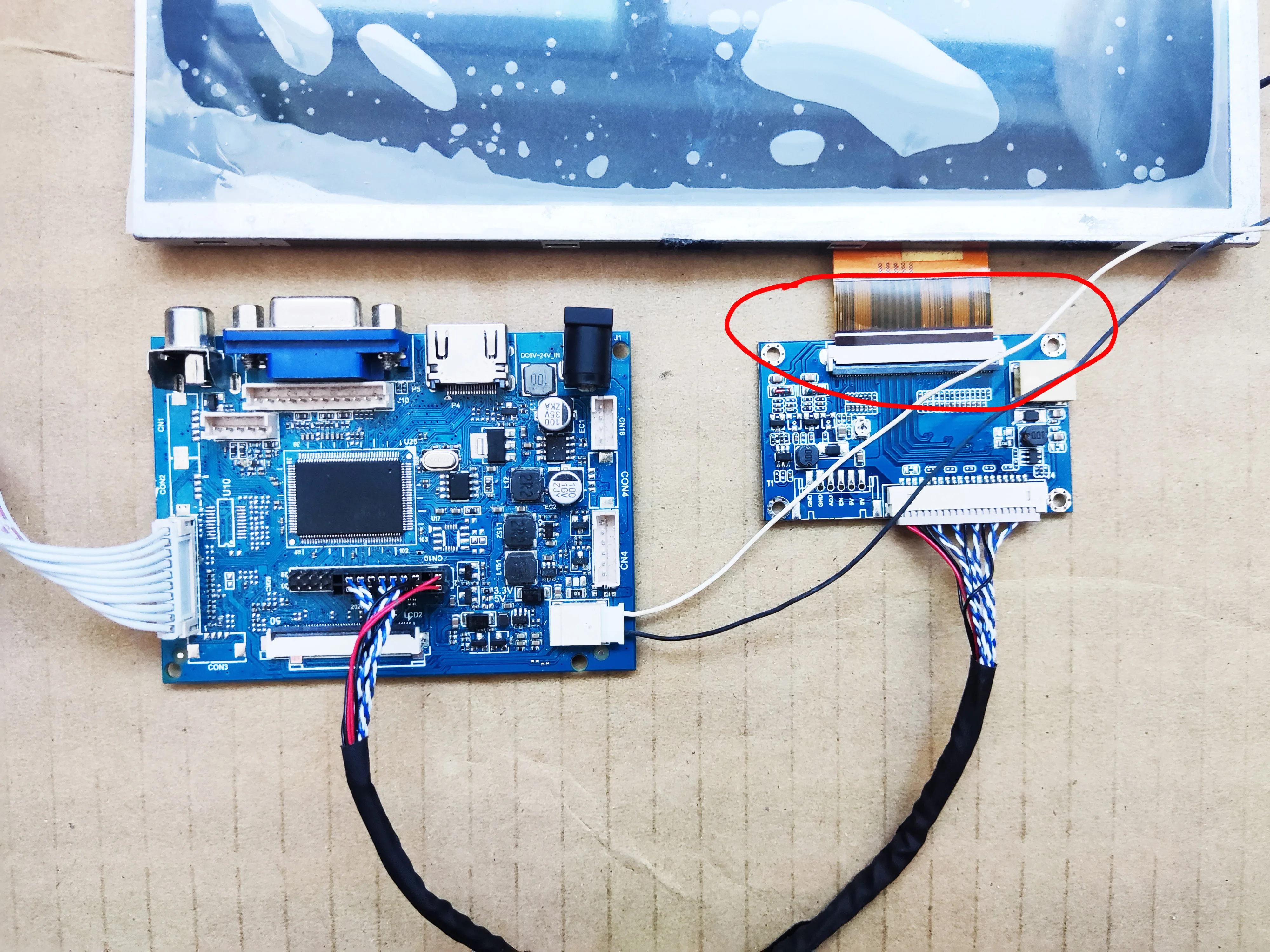 placa de motorista compatível hdmi ttl vga lvds av para xn controlador exibição
