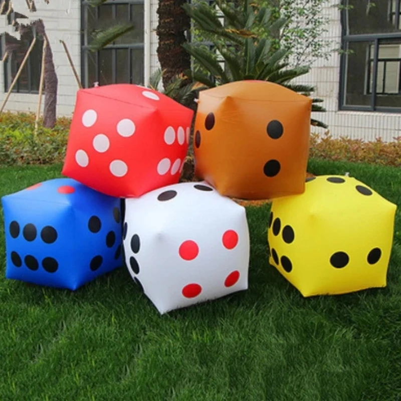 Interesting Inflatable Balloon Dice Blow-Up Cube Big Dice Toy Party Activities Supplies Indoor And Outdoor Sports And Game Toys 3