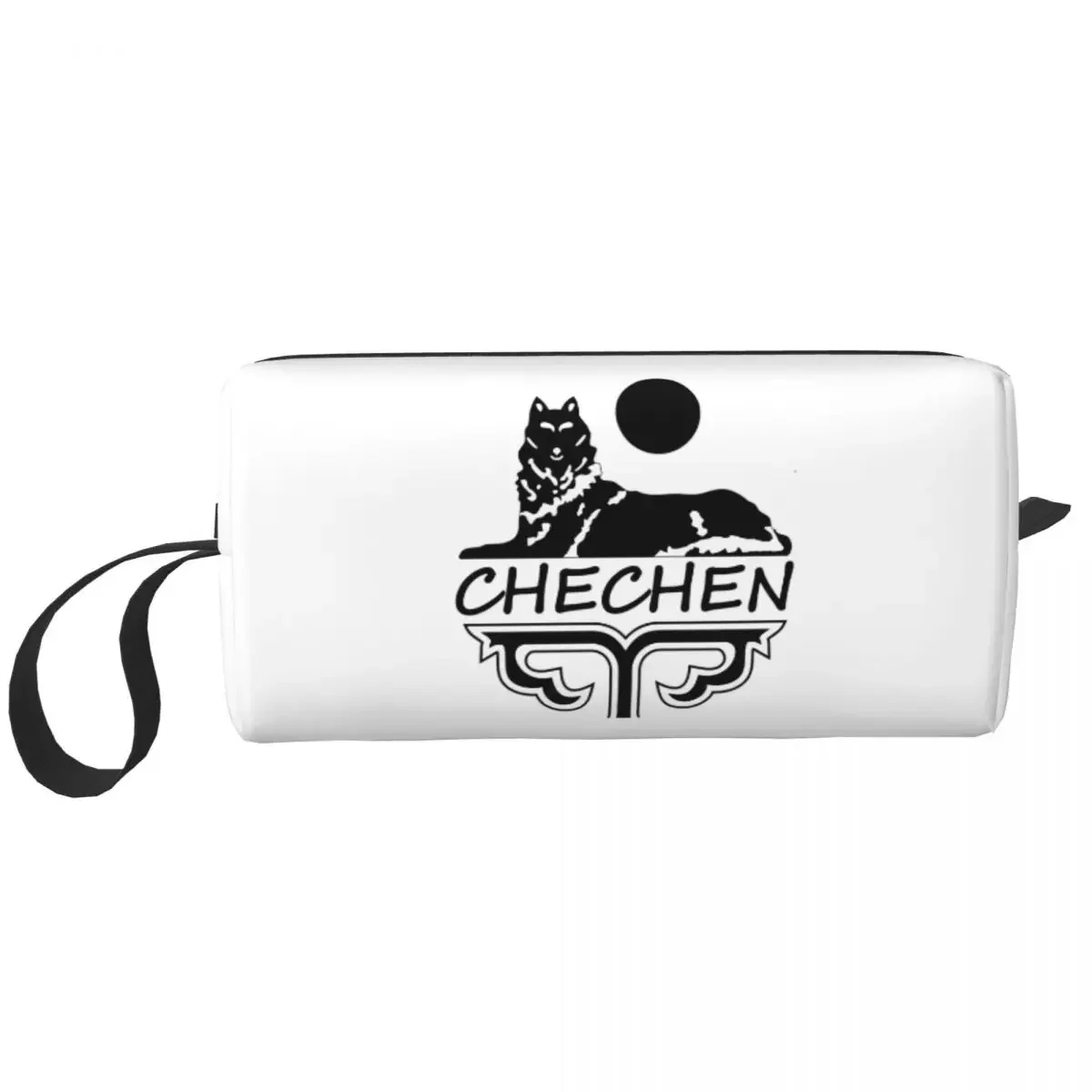 

Chechen Borz Makeup Bag For Women Travel Cosmetic Organizer Fashion Chechnya Coat Of Arms Storage Toiletry Bags
