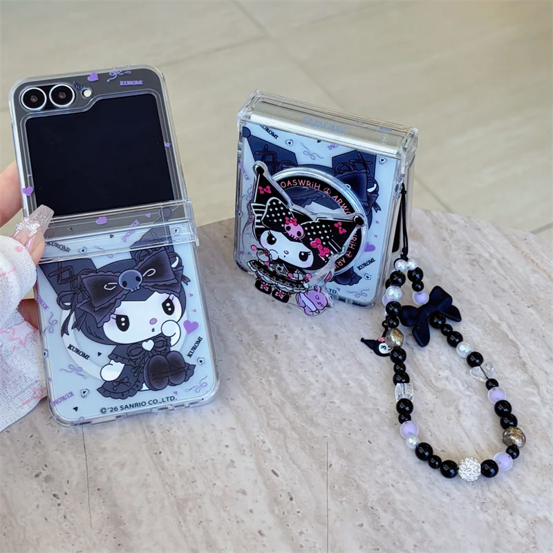 Gothic Magnetic Phone Case with Magsafe and Decorative Wrist Strap