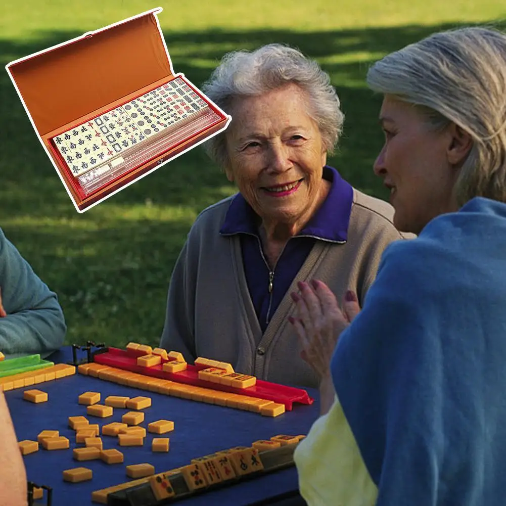 Mini Mahjong Chinese Mahjong Game Set For Family Gathering For Chinese