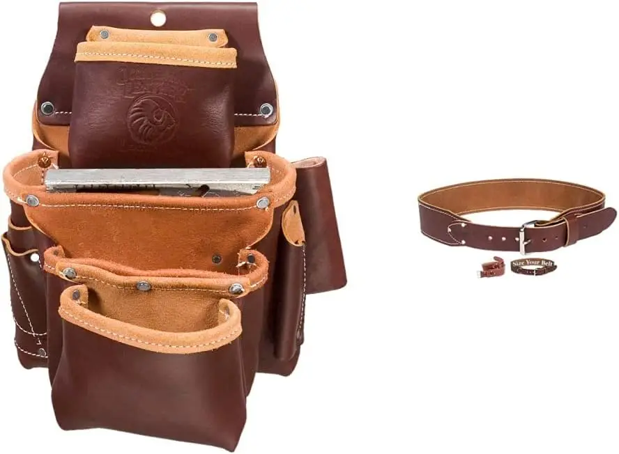 Leather 5062 4 Pouch Pro Fastener Bag 5