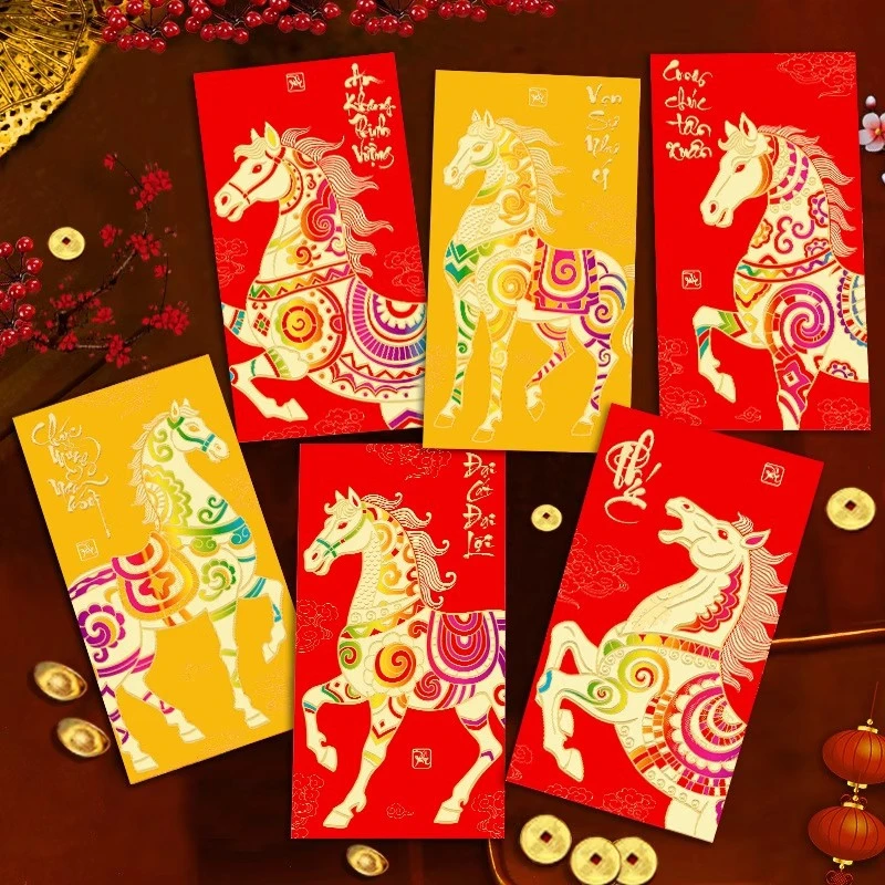 Lot De 36 Enveloppes Rouges Pour Le Nouvel An Chinois