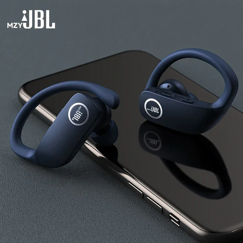

mzyJBL Sport Wireless Earbuds Bluetooth Headphones Bass Sound Z9 Earhooks In-Ear Earbud Dual-LED Display Built-in Microphone