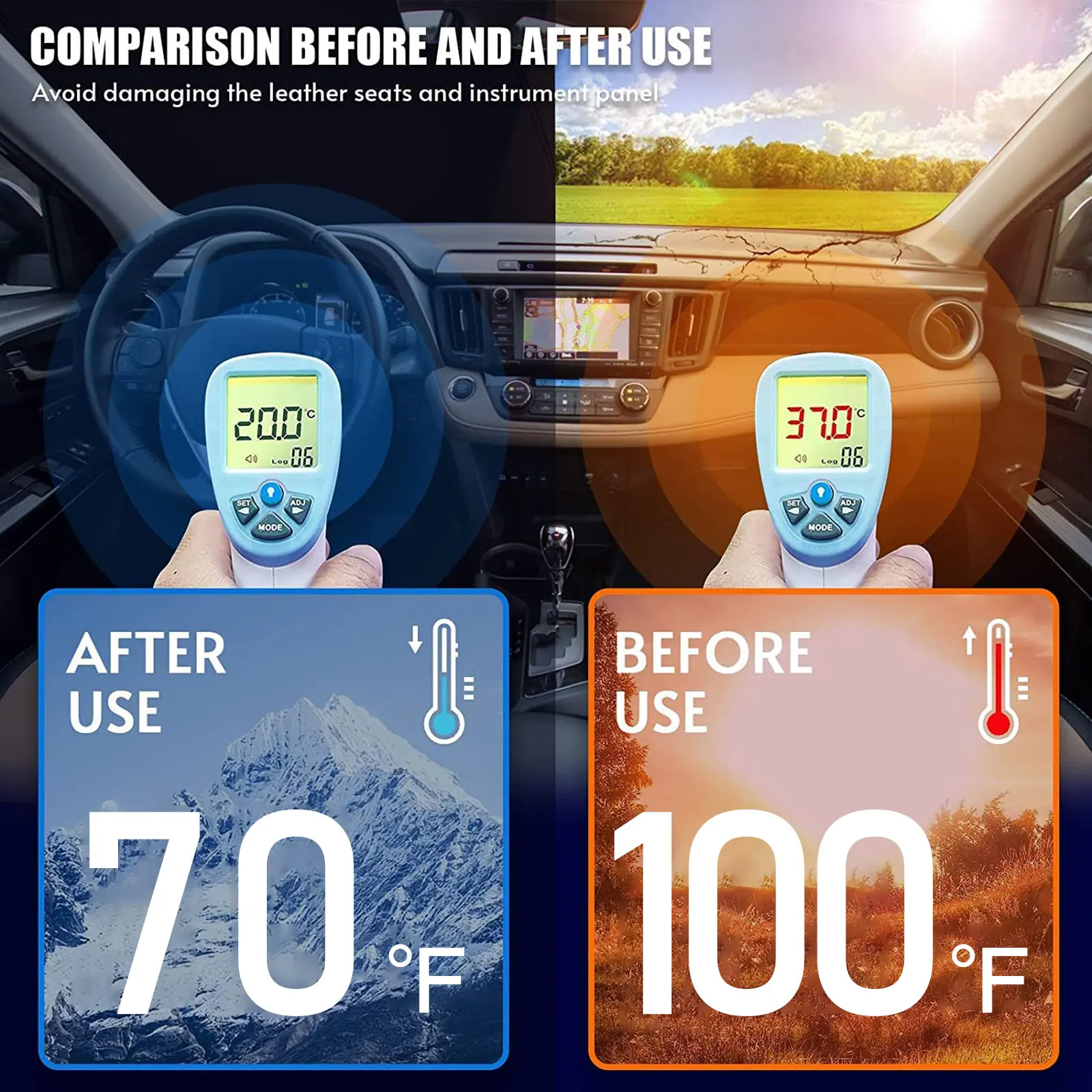 Car Windshield Sun Shade Covers Visors Front Window Sunscreen Protector Parasol Coche For 2017-2023 Mazda CX5 Sunshade