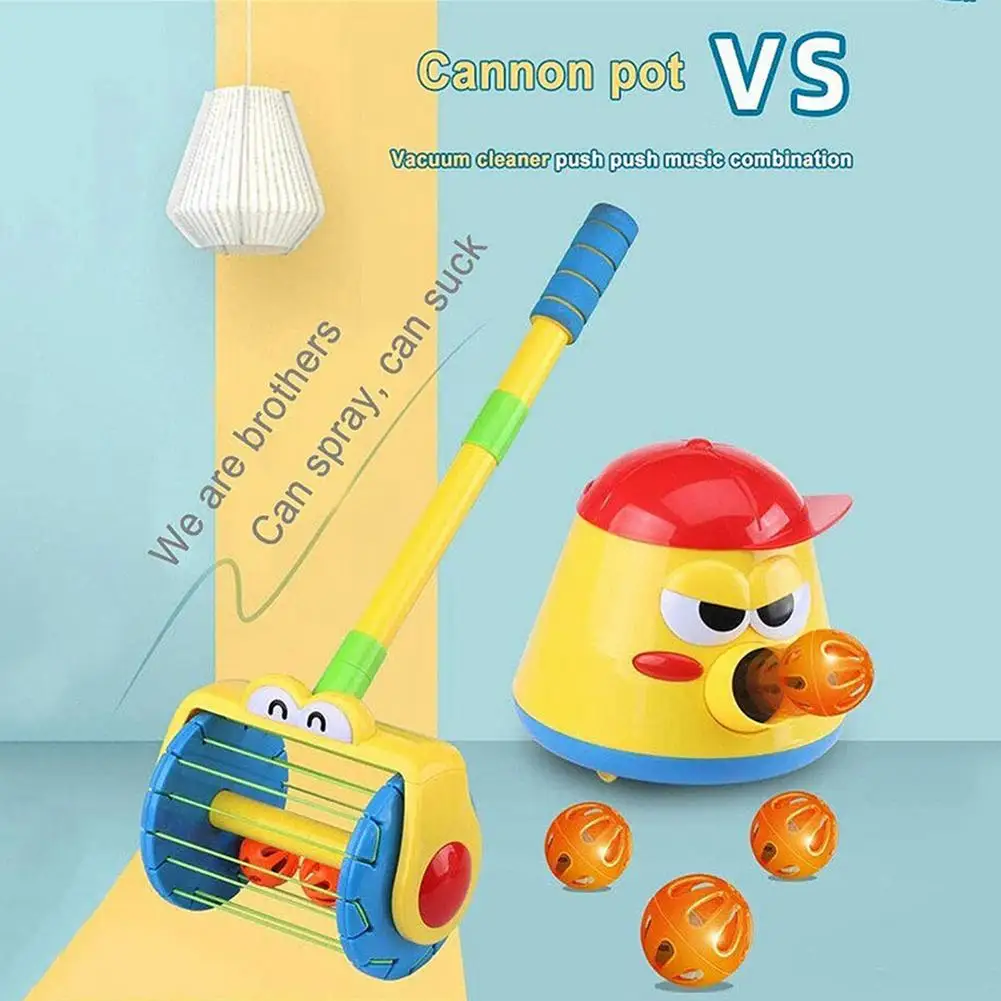 Pretend Play Game Children's Vacuum Cleaner Electric Launch Bubble Watering Can Push Push Toys for Kids Christmas Gifts