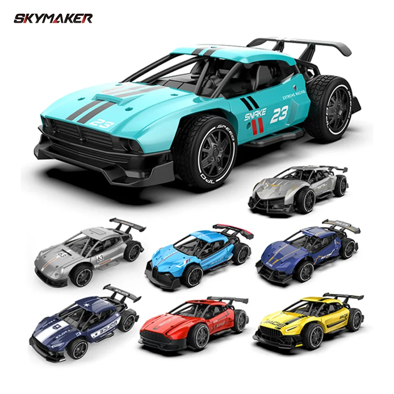 RC Metal Car Toys 1/24 2.4G High Speed Remote Control Mini Scale Model Vehicle Electric Metal RC Car Toys for Boys Children Gift 2