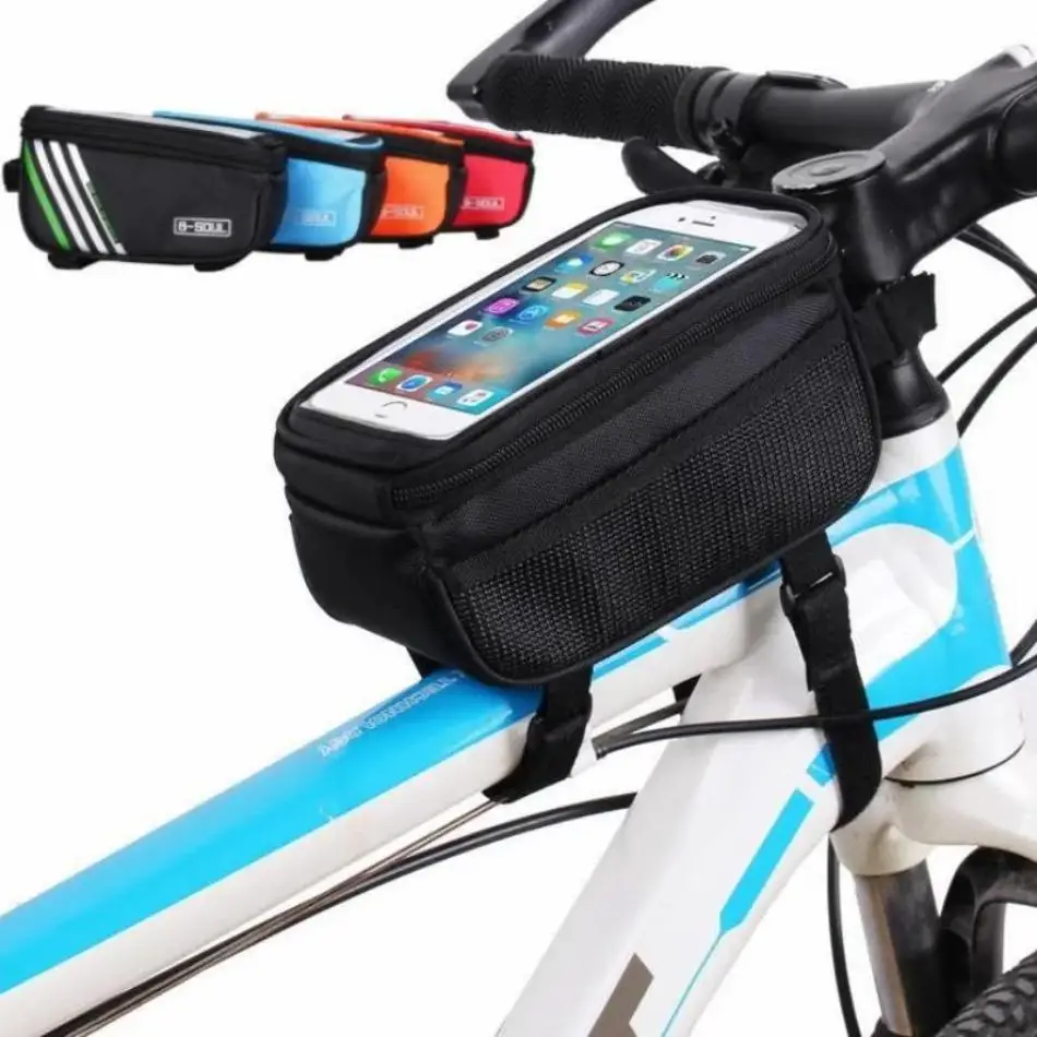 Practical 1 Pcs RTS Durable Outdoor Road Bicycle Waterproof Mobile Phone Bag Touch Screen Front Bag For Mountain Bike & Cycling