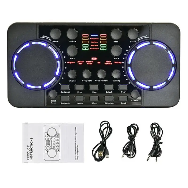 Portable Mixer Audio Connect 2 Devices Portable Dj Mixer Mini