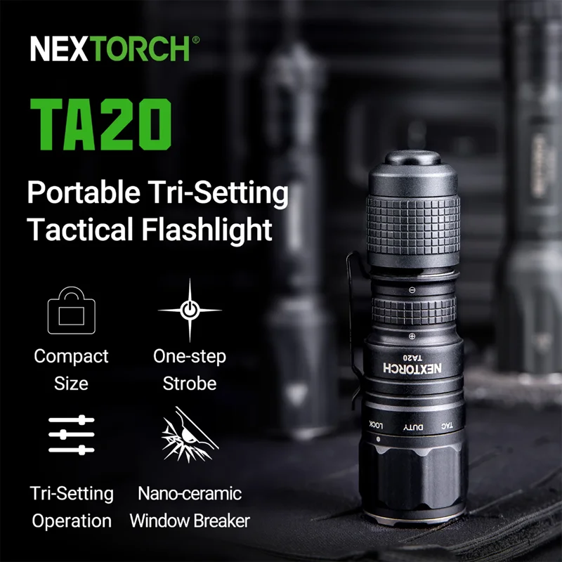 NEXTORCH TA20 フラッシュライト Nextorch TA20 OSRAM P9 LED 1000lm Tactical Flashlight – Nealsgadgets