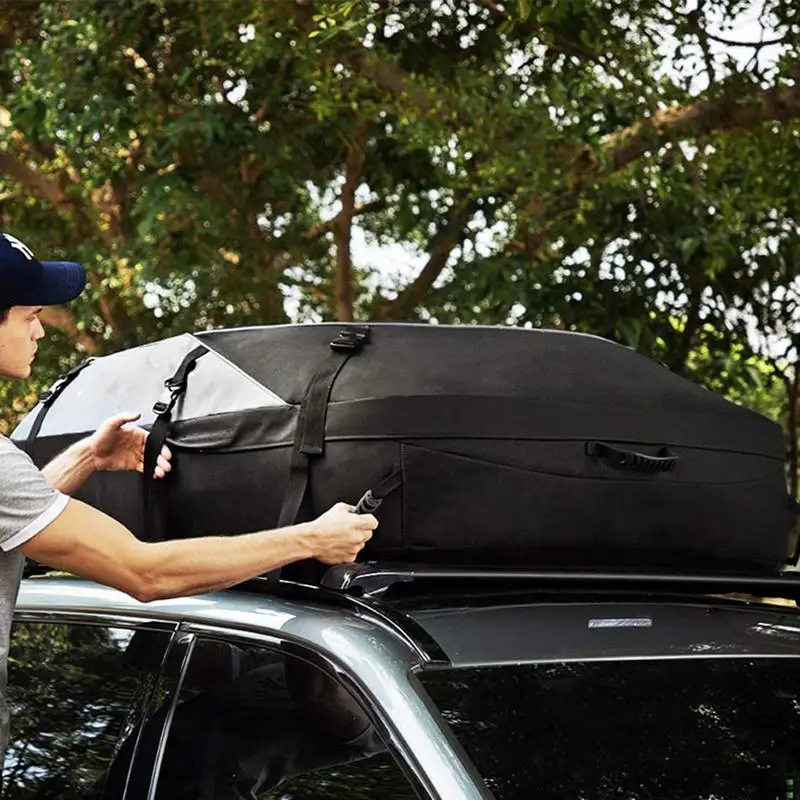 

Car Roof Bag Large Car Roof Bag Car Top Carrier Waterproof Soft Rooftop Luggage Carriers Easy To Install With Reinforced Straps