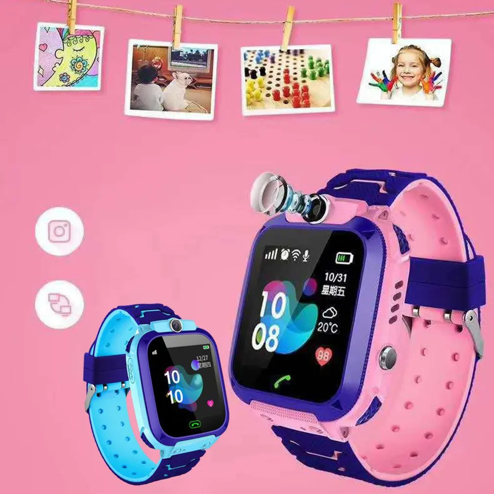 New Children's Smart Watch Phone Watch Smartwatch For Kids GPS Tracker Watch Waterproof Kids Gift For Kids Q12 Smart Watches