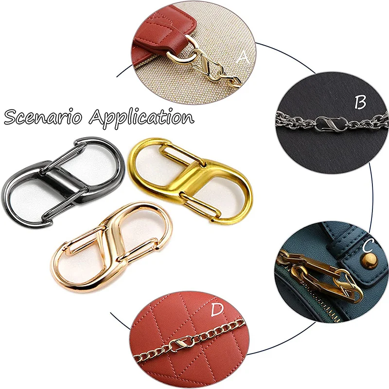 Tinksky 6pcs Stainless Steel Lobster Buckle Extender Chain