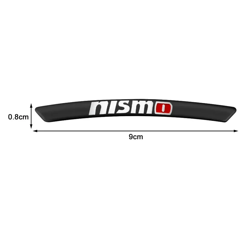 4pc 자동차 림 수정 스티커 휠 장식 데칼 액세서리 Nismo Nissan Almera Tiida Juke Teana Qashqai 350Z 370Z