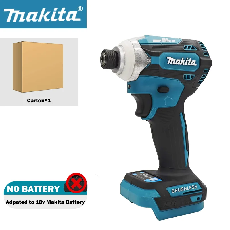 Makita DTD171 18V 브러시리스 임팩트 드라이버 건설 홈 수리를위한 무선 전기 스크루 드라이버 리튬 배터리 전동 공구