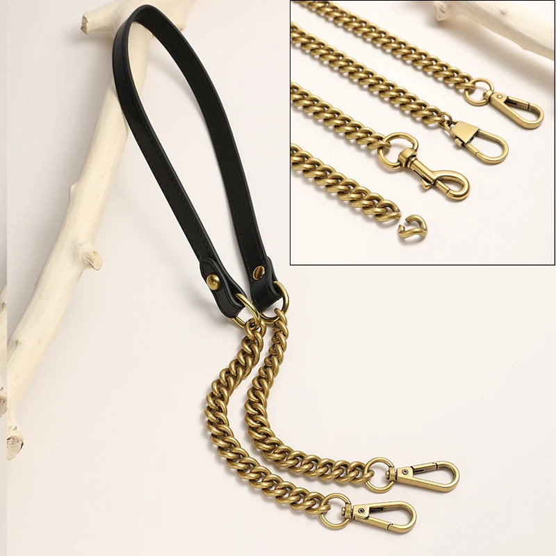 Chains Strap Handbag Handles Shoulder Straps Luxury Design Vintage Gold Bag  Chain Strap Replacement Leather Bag Accessories - AliExpress