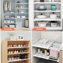 Organizador de armario ajustable de gran tamaño, estantes de almacenamiento de cocina, estante montado en la pared, soporte para armario de electrodomésticos, 1 ud.