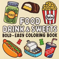 Halloween Spectre Coloring Book FOOD DRINKAA&AWEETS for Adults and Teen Featuring Adorable Creepy Creatures Painting Gift 1