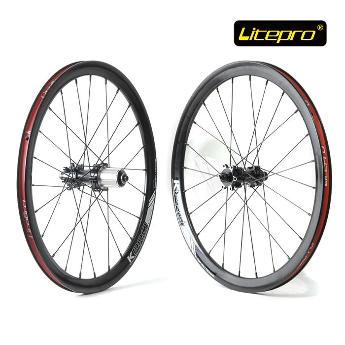 Litepro Elite 20 Inch Disc Brake Straight Pull Wheel Set For DT Spoke 406 Folding Bike Refiting JP8 KAA084 Bicycle Parts | Велотовары