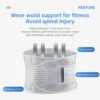 Waist Belt, Fitness And Sports Fixed Belt, Steel Plate Support, Waist Circumference, Abdominal Compression, Summer Thin 2