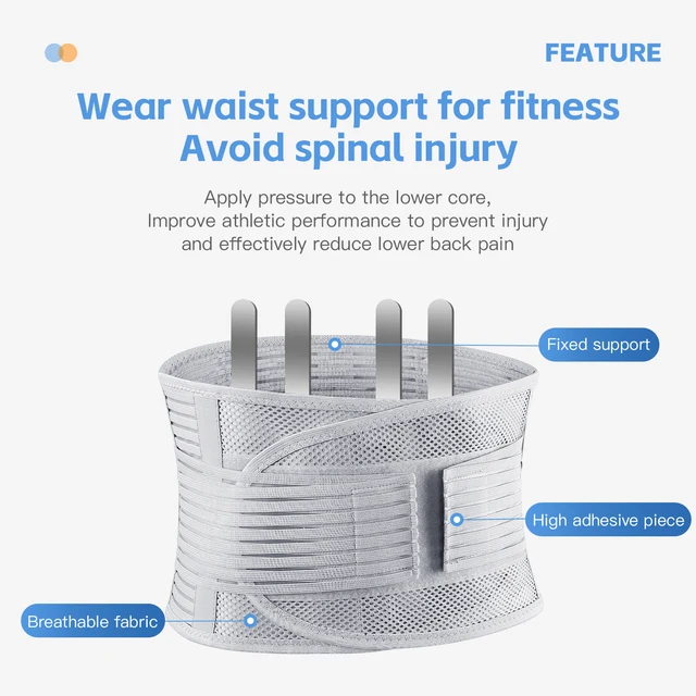 Waist Belt, Fitness And Sports Fixed Belt, Steel Plate Support, Waist Circumference, Abdominal Compression, Summer Thin 2