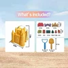 14PCS Beach Toy Set Creative Children's Pyramid Castle Sand Mold Fun Outdoor Game Beach Accessories Sand Play Tools 5