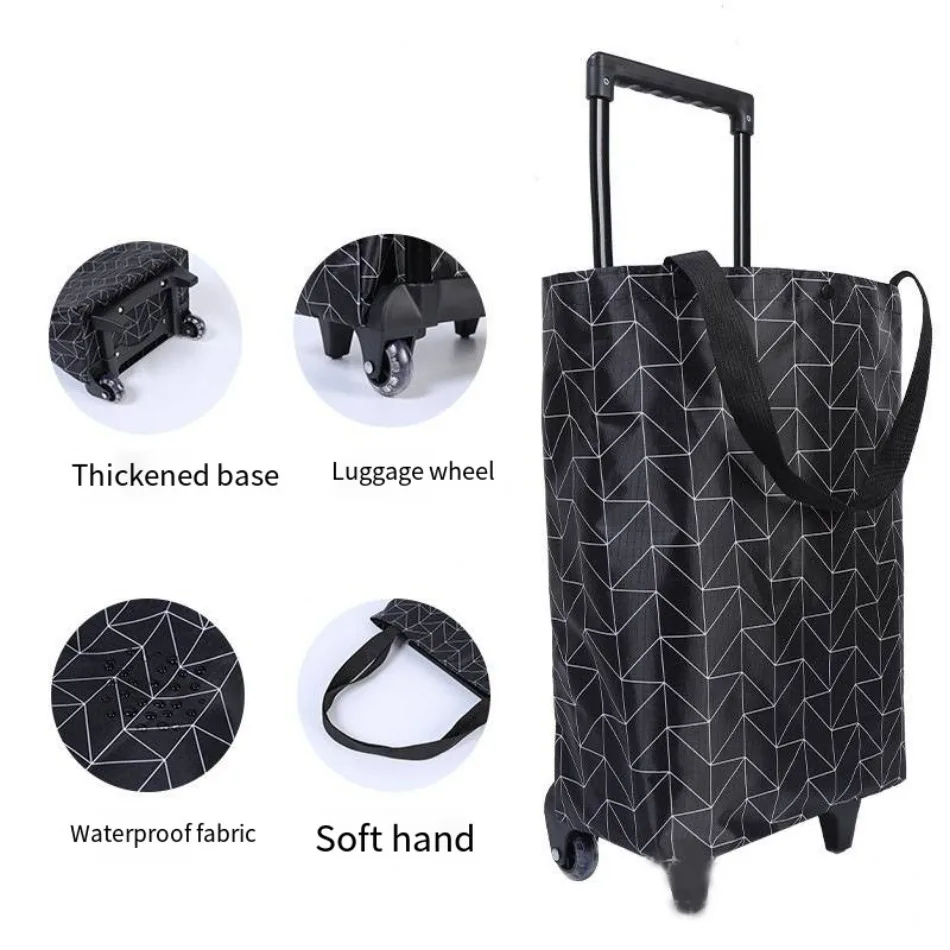 BUCKETLIST Folding Shopping Bag Cart Grocery Shopping Foldable Cart Grocery  Trolley Bag Luggage Trolley Price in India - Buy BUCKETLIST Folding Shopping  Bag Cart Grocery Shopping Foldable Cart Grocery Trolley Bag Luggage