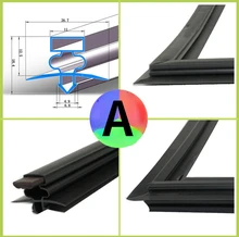  Refrigerator door Sterilization cabinet seal magnetic strip cold storage supermarket cabinet For PVC magnetic door seal strip 