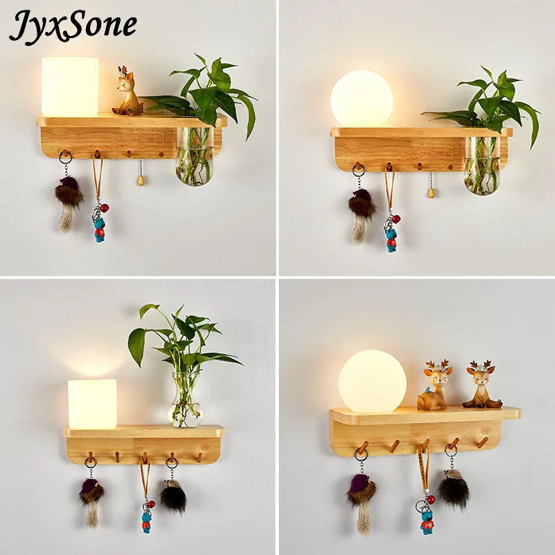 

Деревянная светодиодная внутренняя настенная лампа, внутренняя Зеленая лампа для спальни, гостиной, спальни, налобный светильник