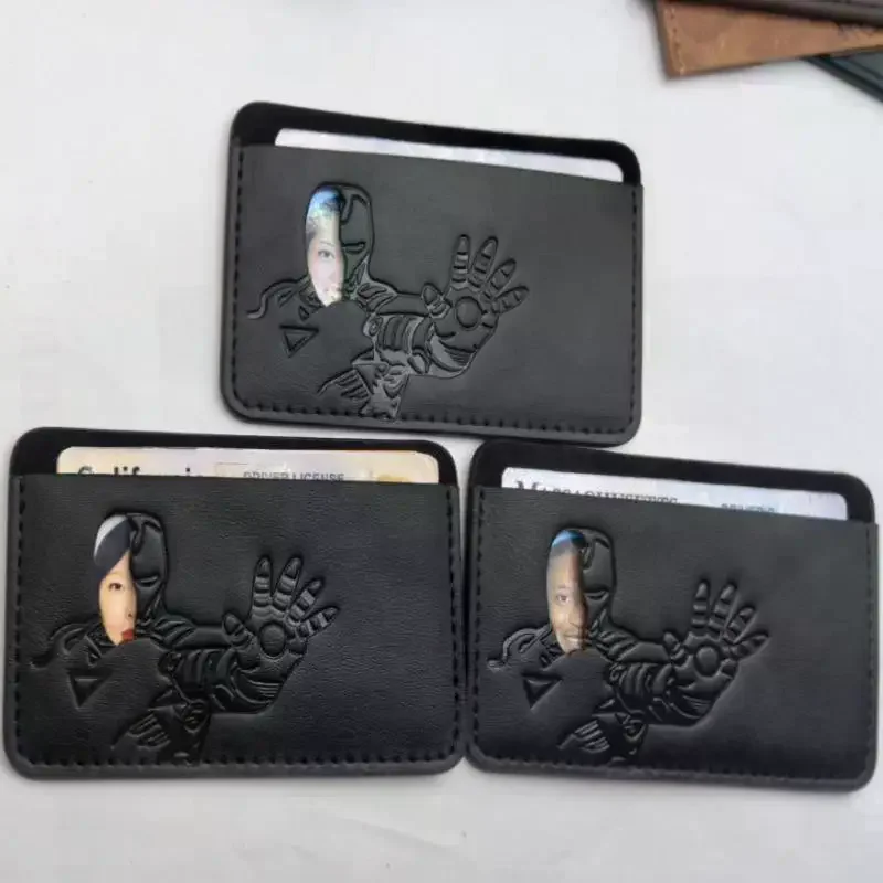 Hero Squad Hollow Out Character Card Case Personalized SuperHero Mask ID Card Holder Gift