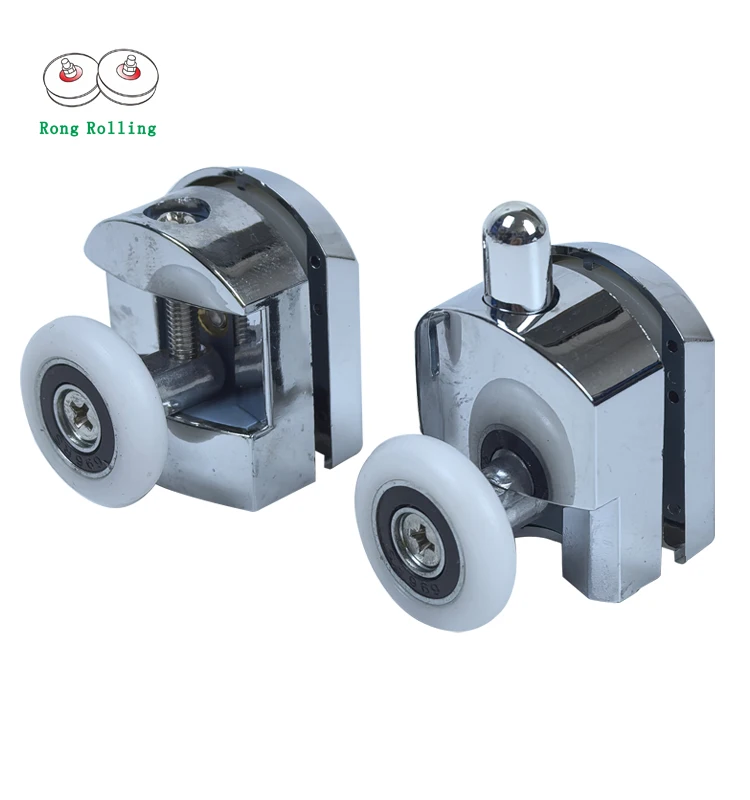 Shower Door Wheels, 8pcs Double Twin Top / Bottom Shower Door Rollers Runners Pulleys Wheels Bathroom Replacement Parts - View #8