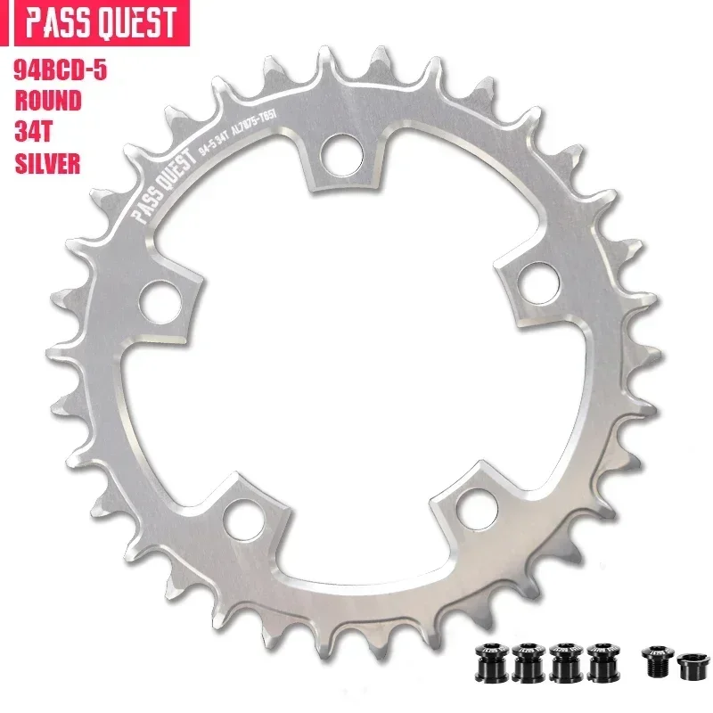 94 bcd自転車チェーンリング、10/11/12スピード、32t/34t/36t/38t/40t