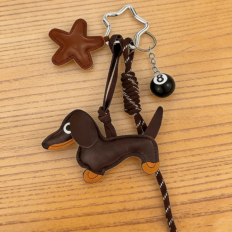 Neue Wurst Hund Tasche Charme Schlüsselanhänger DIY Anhänger, Wurst Hund Handtasche Brieftasche hängen dekorativ, Schlüsselanhänger Zubehör – Detail 12