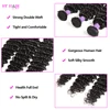 Deep Wave Human Hair Bundles For Women Brazilian Weaving 26 28 30 32Inch Virgin Hair Extensions Deep Wave Hair Bundles 1/3/4 Pcs 5
