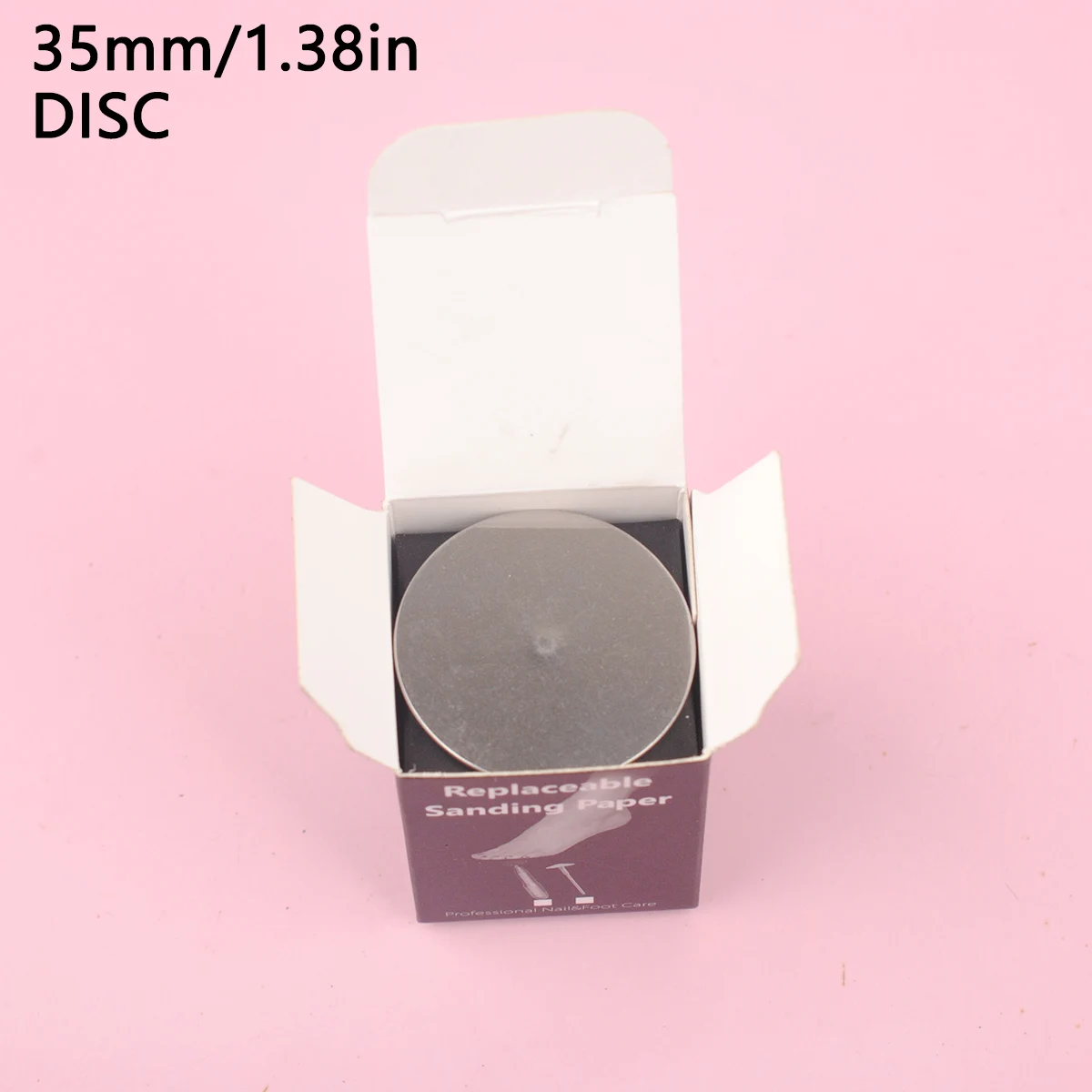 Foot Sanding Paper 35mm Replaceable for Pedicure Manicure 3/32'' Disk Foot Dead Skin Remove Disc foot sanding paper