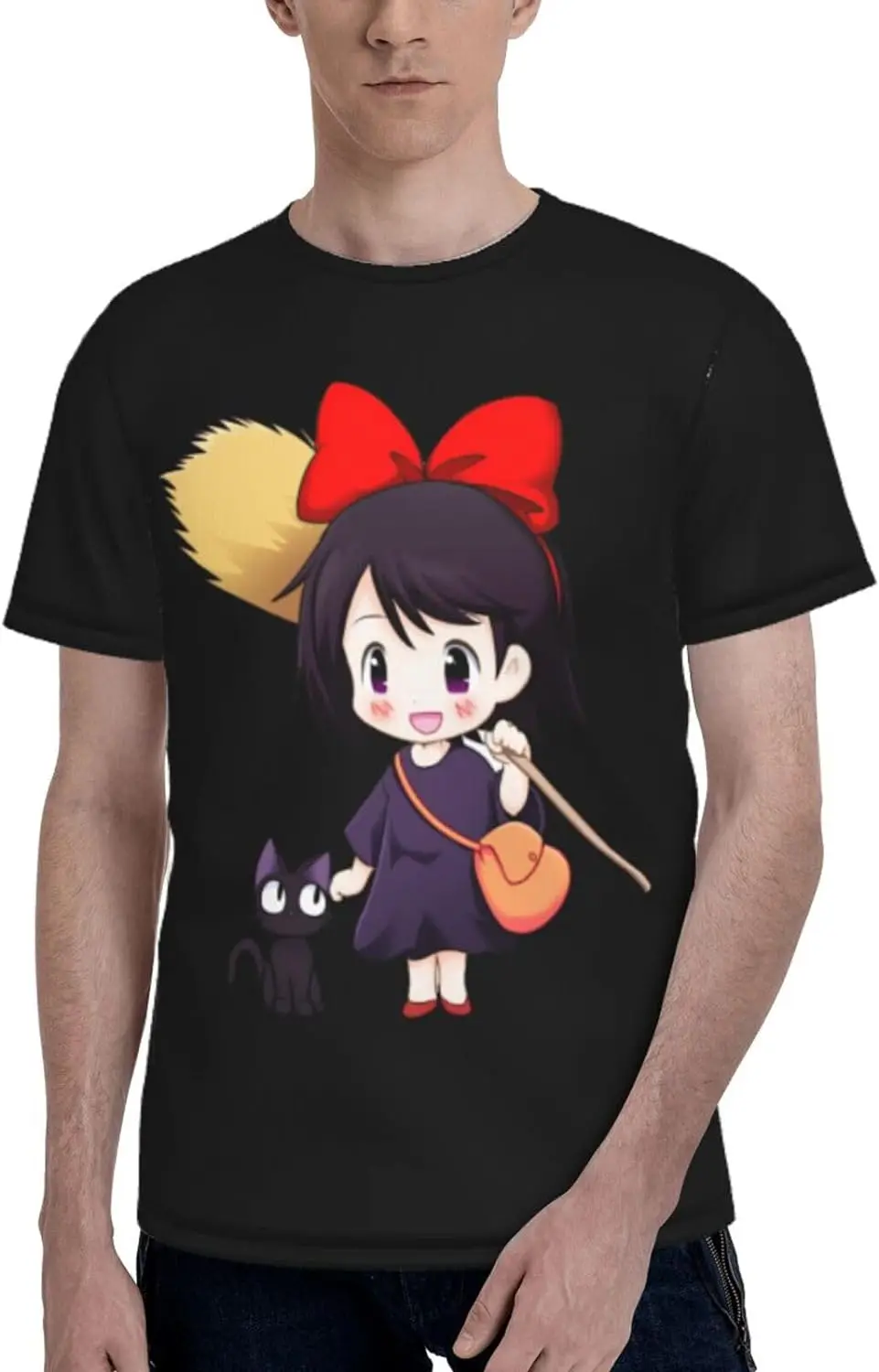 

Man T-Shirt for Kiki cat Delivery Service T Shirts,Colorful top Short Sleeve Shirt