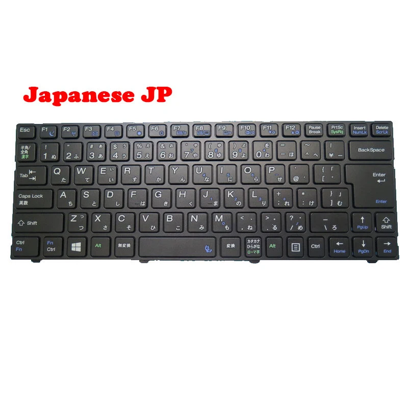 

Laptop Keyboard For Pegatron B14Y MP-11P50J0-5284W 0KN0-A01JP42 Japanese JP New With Black Frame